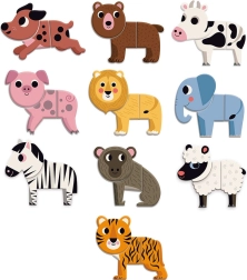 Vilac Dřevěné magnety Legrační zvířátka