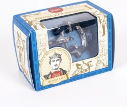 dřevěný hlavolam s kelímkem a válečkem – logická výzva