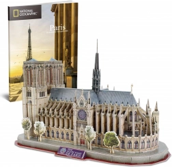 3D puzzle CUBICFUN National Geographic: katedrála Notre‑Dame – 128 dílků