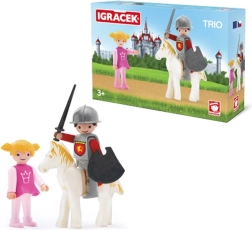 Igráček trio princezna, rytíř a bílý kůň