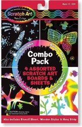 Sada škrábacích obrázků 4v1