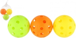 Florbalové míčky 7 cm – sada 3 ks v síťce