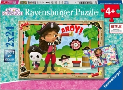 Puzzle 2×24 GABIN KOČIČÍ DOMEK – RAVENSBURGER