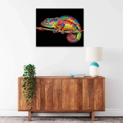 Sada na diamantové malování – duhový chameleon