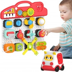 Woopie Montessori Dětský Manipulační Panel Barevný Aktivní Panel