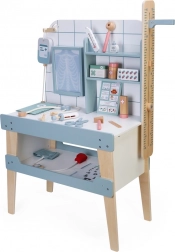 2Kids Toys dřevěná nemocnice – lékařská hračka s příslušenstvím a podsvícenou RTG deskou