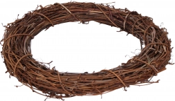 Dekorační ratanový věnec 25 cm