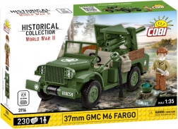 Kostičkový model 37 mm GMC M6 Fargo