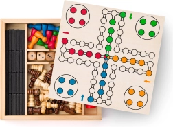 Magnetický soubor her v dřevěném boxu