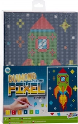Grafix diamantové malování raketa 15x20 cm