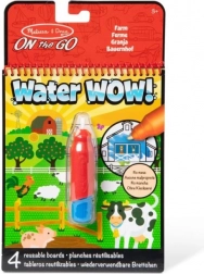 vodomalovací knížka farma s perem MELISSA & DOUG Water Wow