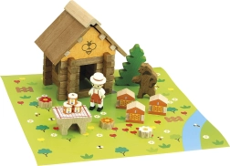 Jeujura dřevěná stavebnice včelín 50 dílků