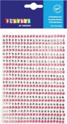 Lepicí kamínky růžové a stříbrné 525 ks