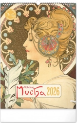 Nástěnný kalendář Alfons Mucha 2026