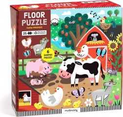 Mudpuppy podlahové puzzle Kamarádi z farmy