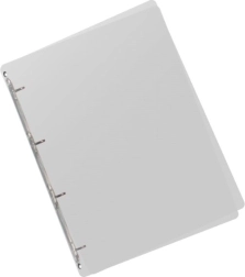 Kroužkový pořadač A5 z čirého polypropylenu, 4 kroužky