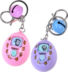 Elektronický přívěsek s hrou kámen–nůžky–papír ve tvaru vajíčka – Breloczek