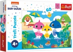 Puzzle Baby Shark – žraločí rodinka na dovolené, 60 dílků (33 × 22 cm)