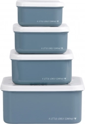 Sada čtyř svačinových krabiček A Little Lovely Company – Vozidla