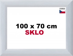 Hliníkový rám na puzzle 100 × 70 cm – stříbrný BFHM Alaska