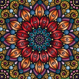 Čtvercové puzzle Q Gold – vzor IV, 72 dílků