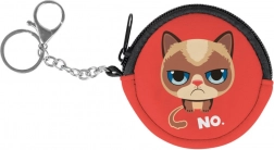 Baagl dětská peněženka Cat na zip s karabinkou