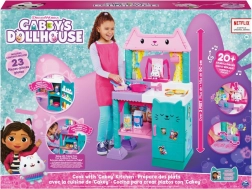 Interaktivní kuchyňka GABBY'S DOLLHOUSE Cakey 90 cm, 23 dílů