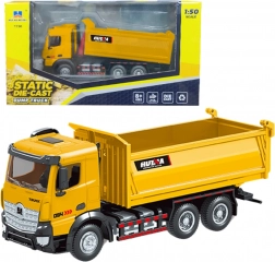 Kovový sklápěč Huina žlutý 1:50