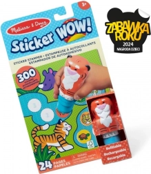 Sticker WOW! Knížka a razítko s nálepkami - Tygr