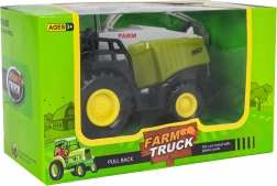 kovový kombajn – hračka s pohyblivými prvky