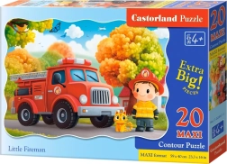 Puzzle malý hasič MAXI 20 dílků CASTORLAND