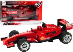 červené závodní auto 1:12 se zvuky a světly