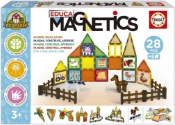 Magnetická stavebnice EDUCA Magnetics EKO Farma 28 dílků