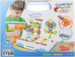 Šroubovací stavebnice s vrtačkou – 193 dílků