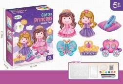 Sada magnetů na lednici princezny k vybarvení DIY