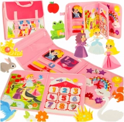 Růžový Montessori smyslový batoh