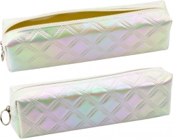 Školní pouzdro perleťové s reliéfním vzorem