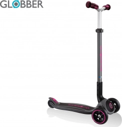 Dětská tříkolová koloběžka Globber Master Prime black / neon pink