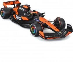bburago 1:24 mclaren mcl38 2024 oscar piastri v ochranném vitrínu
