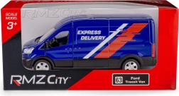 Kovový model dodávky Ford Transit 2018 1:43 s natahovacím pohonem
