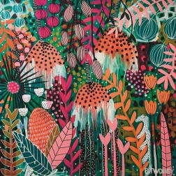 Čtvercové puzzle HEYE Flowery – rubínový svit slunce, 1000 dílků