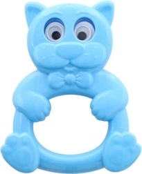 chrastítko koťátko s pohyblivýma očima 11 cm