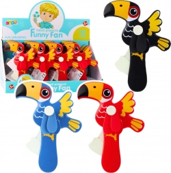 Mechanický ruční ventilátor pro děti Tukan mix