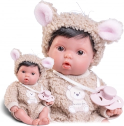 Picolín miminko medvídek - realistická panenka 21 cm