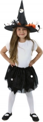Dětský čarodějnický kostým s tutu sukní