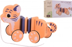 Dřevěný tahací tygr Jouéco