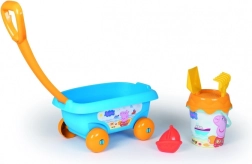 Smoby vozík s kyblíkem a sadou na písek Peppa Pig