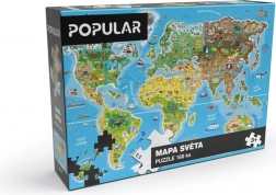 Puzzle mapa světa 160 dílků