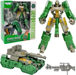 Woopie Transformující Robot Silver Blade 2v1 Tank