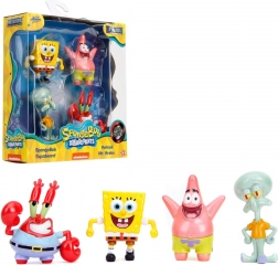 SpongeBob sada 4 kovových sběratelských figurek 5–7 cm